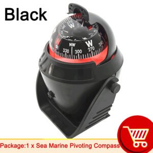 AD Waterproof Compass With Electronic LED Light Nautical Sea Pivoting Marine Boat Compass For Marine Navigation Positioning