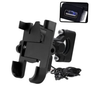 Handle Motorcycle Mobile Phone With Charger – Motorcycle Mobile Phone Bracket Featuring An Aluminum Alloy Construction And Charger